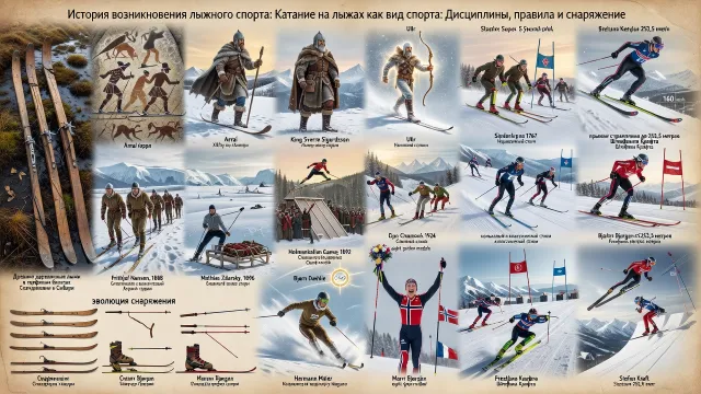 История возникновения лыжного спорта - Катание на лыжах как вид спорта: Дисциплины, правила и снаряжение